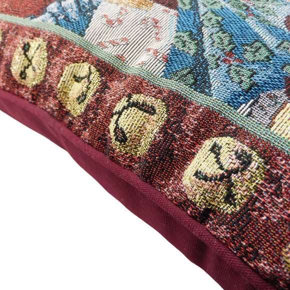 Christmas Tabby Cat Tapestry Pillow 15" - Picture 3 of 4